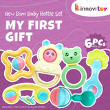 AM3788 Innovitoy My First Gift Premium Rattle 6 Pcs Set - Multi Color