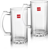 AM2666 cello Isola Glass | Set for Juice, Beer, Beverages | 485ml, Clear Glass Beer Mug  (485 ml, Pack of 2)