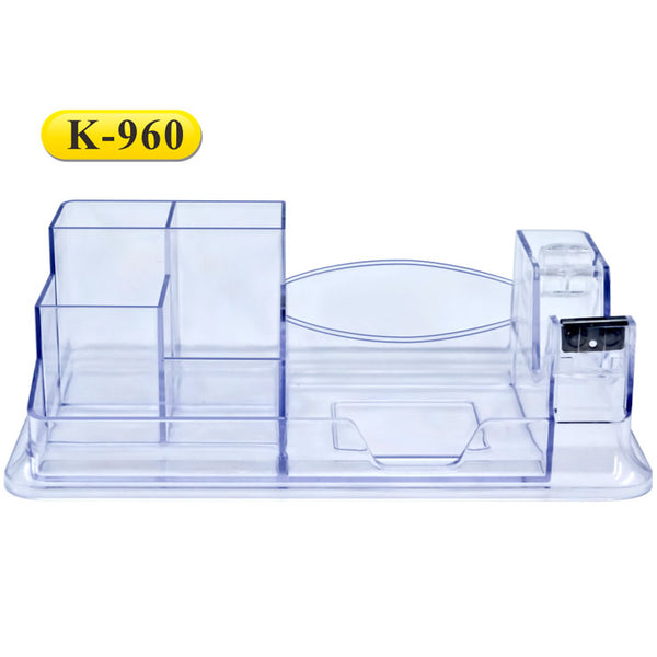 AM2131 Kejea Deluxe Pen Holder Transparent Desk K-960