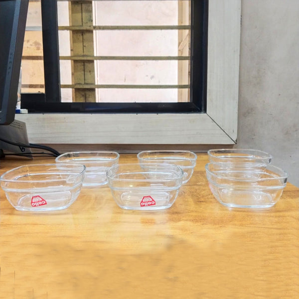 AM5683 Cello Nadir Square Stack Bowl- 300Ml (Set of 6 Pcs)