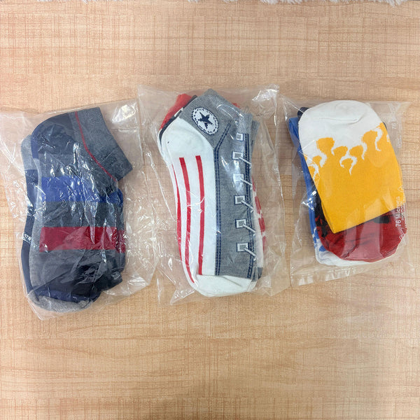 Di0359 Mixdesign Stylish Ankle Socks (Pack of 3 Pairs ) - Casual & Sports Wear