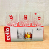 AM6595 Cello Unity Glass Tumblers – 340ml, Set of 6