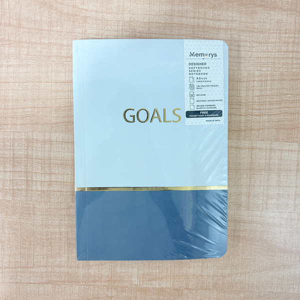 AM6625 Mix-Design Classic Series A5 Softbound Notebook With Free Pocket Diary & Bookmark