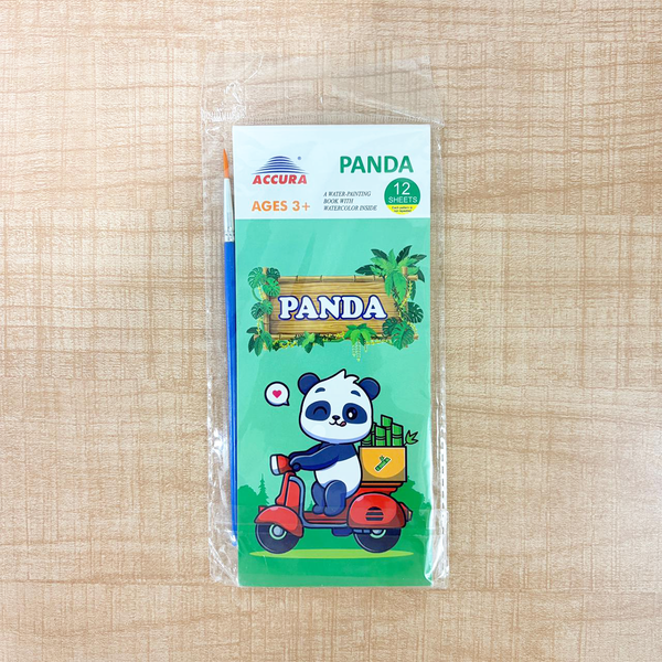 AM6725 12-Page Watercolor Painting Book + Brush