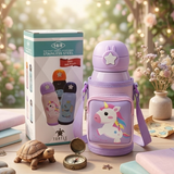 AM7053 Turtle 600 Vacuum Insulated 18/8 Stainless Steel Kids Water Bottle (600ml)