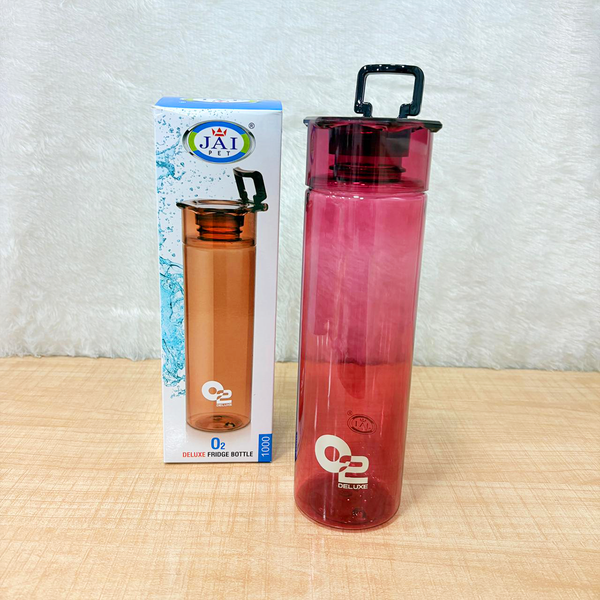 TM0179 JAI PET O2 Deluxe Premium 1000ml Fridge Water Bottle (Pack of 1) with Integrated Carry Handle
