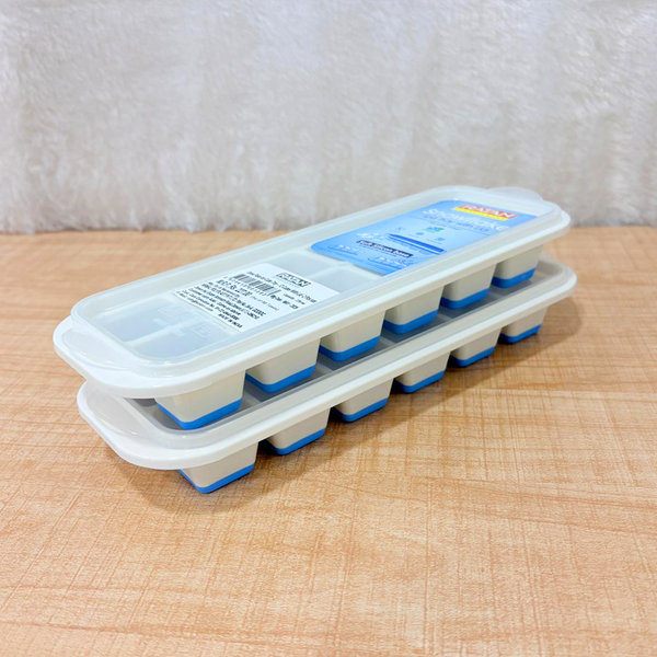 AM6732 Ratan Snowflake Ice Cube Tray with Lid - 12 Cubes, Set of 2 (228ml)