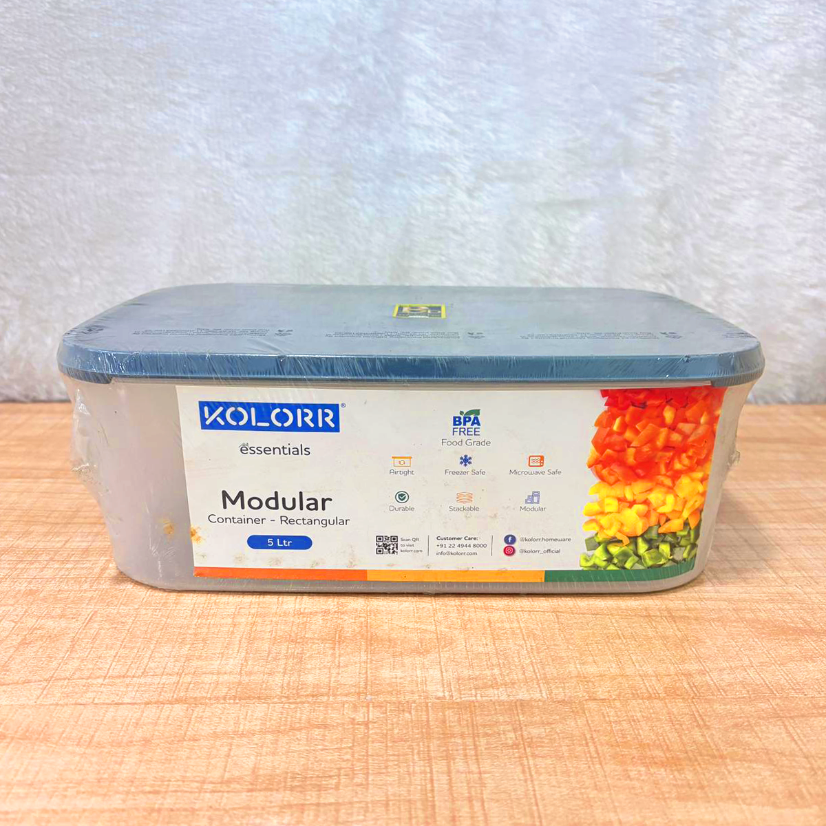 AM6750 Kolorr Essentials Modular Rectangular Storage Container - 5 Ltr ...