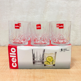 AM6544 Cello Shaze Glass Tumblers - Set of 6 (230ml)