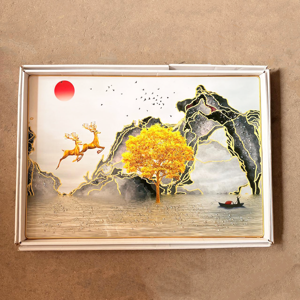 TM0143 Mix Pattern Premium Decorative Wall Frames - 23x33inch (Pack of 1)