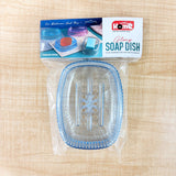 AM6777 Glory Stylish Transparent Oval Soap Dish with Drainage