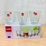 AM6606 Cello Glory Glass Tumbler Set - 270ml (Set of 6)