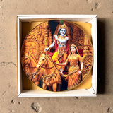 TM0140 Mix Pattern Premium Decorative Wall Round Frames - 16x16inch (Pack of 1)