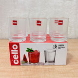 AM6602 Cello Liberty Glass Tumbler Set, 200ml (Set of 6)