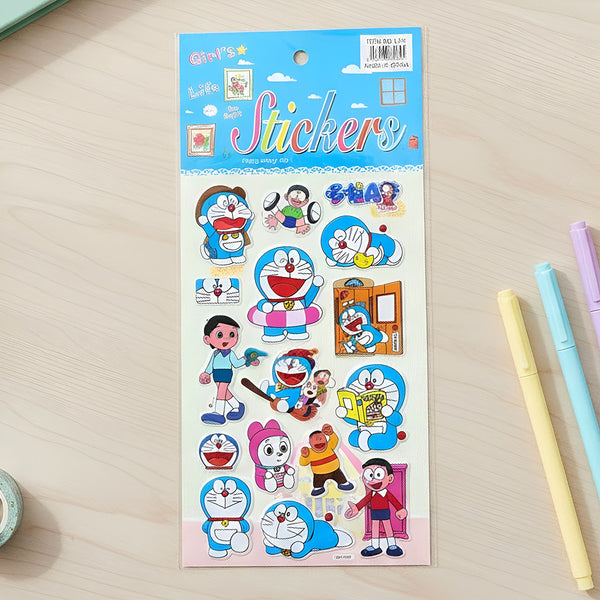 AM6366 Plastic Foam Sticker in Multi Shapes - Multi Design (13.8x29.5)cm