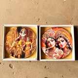 TM0140 Mix Pattern Premium Decorative Wall Round Frames - 16x16inch (Pack of 1)