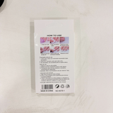 TM0167 Mix-Design Pink & Purple Heart Pattern Press-On Nail Set (12-Piece)