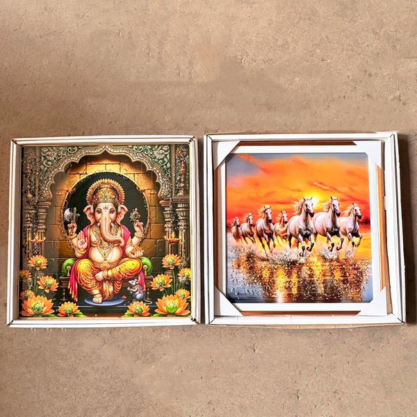 TM0144 Mix Pattern Premium Decorative Wall Frames - 24x24inch (Pack of 1)