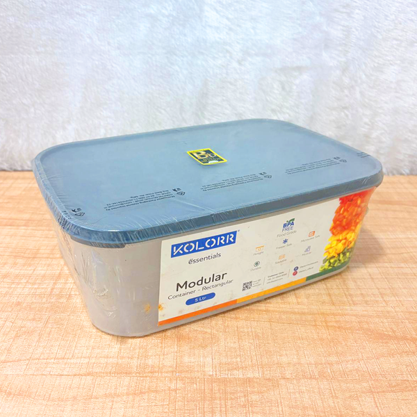 AM6750 Kolorr Essentials Modular Rectangular Storage Container - 5 Ltr
