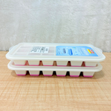 AM6733 Ratan Snowflake Ice Cube Tray with Lid - 18 Cubes, Set of 2 (342ml)