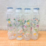 TM0173 Joyful Cool Rose 1000ml Fridge Bottle with Flip-Top Cap (Set of 4)