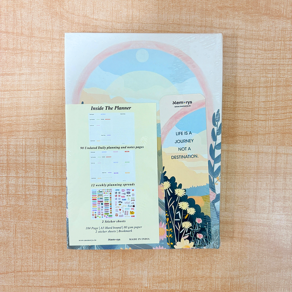 AM6627 Mix-Design A5 Daily Planner Notebook - 1pc