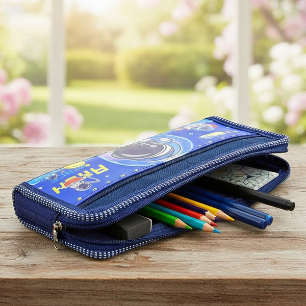 AM6369 Mix Design & Colour Pencil Pouch Regular with 2 Zip