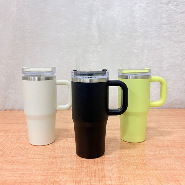 TM0038 Small Insulated Tumbler with Handle and Straw - 500ml