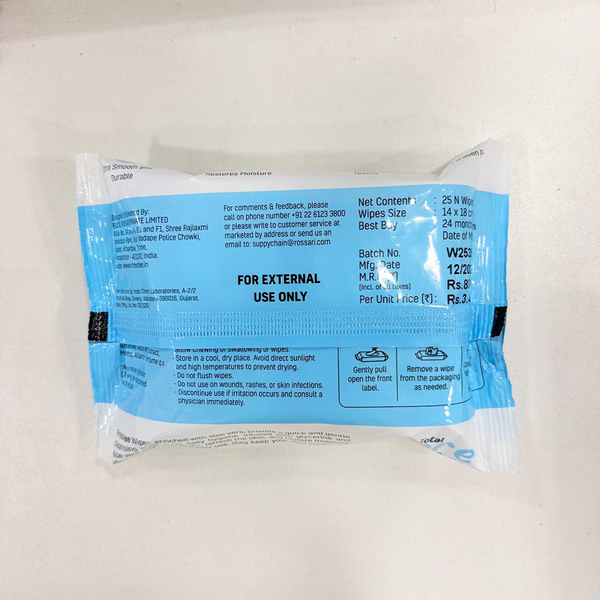 TM0187 Freshee Ice Sport Refreshing Wet Wipes - 25 N Wipes, 14x18cm (Pack of 1)