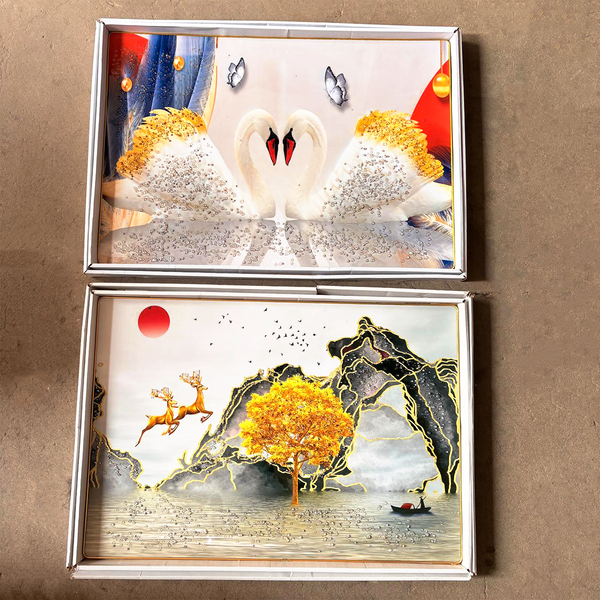 TM0143 Mix Pattern Premium Decorative Wall Frames - 23x33inch (Pack of 1)