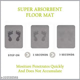 AM3660 Marble Flower Rubber Bathroom Mat (Multi-design) 1 Pcs