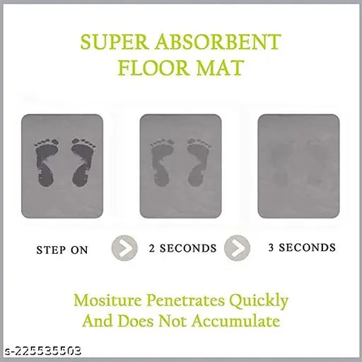 AM3660 Marble Flower Rubber Bathroom Mat (Multi-design) 1 Pcs
