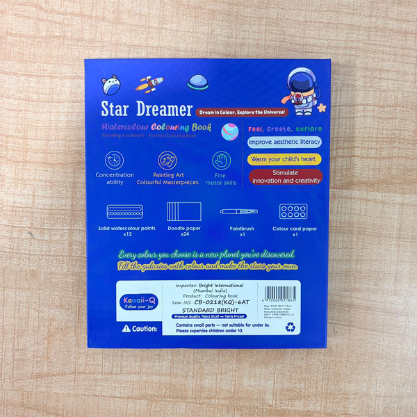 TM0158 Star Dreamer Colouring Book for Kids – Watercolor Painting Book Set