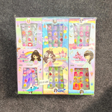 TM0166 Children’s 12-Piece Jewel Press-On Nail Set – Princess Edition