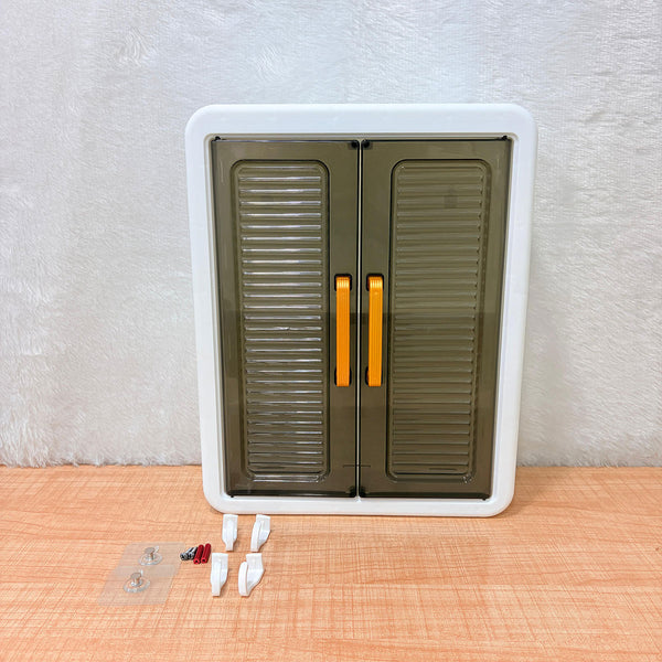 AM6489 3 Layer Self-Adhesive No-Drill Plastic Storage Rack - (Pack of 1)