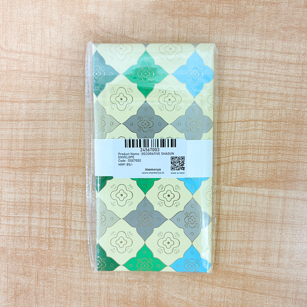 AM6628 Mix-Design Decorative Gold Foiled Shagun Envelope - 1pc