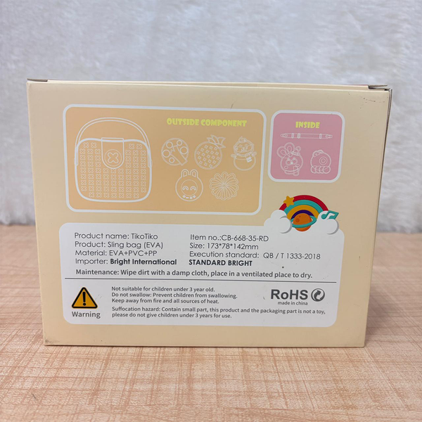 TM0159 Cartoon Soft Silicone Sling Bag for Girls – Cute Crossbody Shoulder Bag