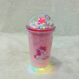 AM5349 3D Look Tumbler Cups with Lid and Light Multi-Color 1pc -22cm