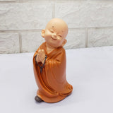 AM5364 Little Monk Sculpture Hand-carved Buddha Standing statue -Pack of 1 pcs ( Multidesign)
