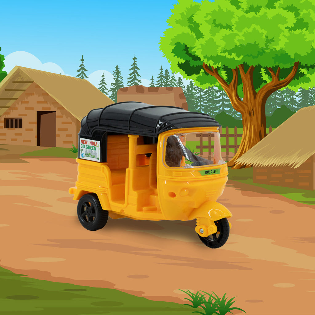 Toy Rickshaw AM2921 Friction Auto Rickshaw LM-239 Auto rickshaw Toys for Kids with ...