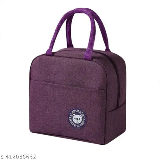 AM0053 Aluminium Insulated Travel Lunch/Tiffin/Storage Bag (Multicolored/Multi Printed)