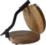 AM0909 Wooden Roti Maker Press Machine With Handle for Kitchen