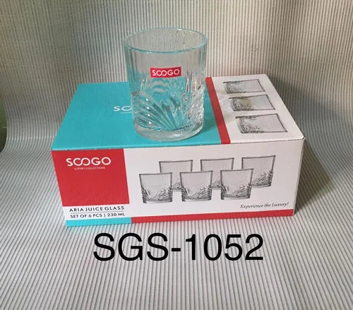 AM2608 Soogo Aria Juice Glass 330ml Set Of 6 Pc – Amd-Deodap