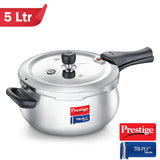 AM2251 Prestige 5L Svachh Tri-Ply handi pressure cooker(outer lid)|Deep Lid for spillage control