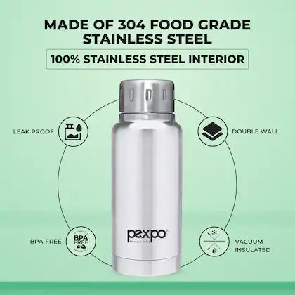 AM2790 Pexpo Cameo Thermo SS Water Bottle Vaccum Insulated 300ml