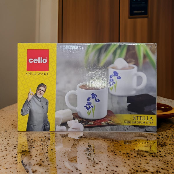 AM0898 CELLO Opalware Stella Cup 6 Pcs