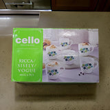 AM0893 CELLO Ricca Mug 6 Pcs Set 100ml (Multi Design)