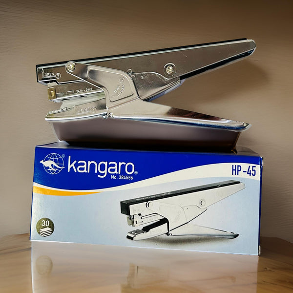 3973 Kangaro HP-45 All Metal Stapler | Standard Stapler with Quick Loading Mechanism | Sturdy & Durable for Long Time Use