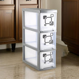 AM3943 Joyful Tower 3 Slim Plastic Modular Drawer