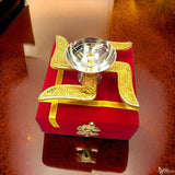 AM0727 Swastik Diya with Royal Velvet Box for